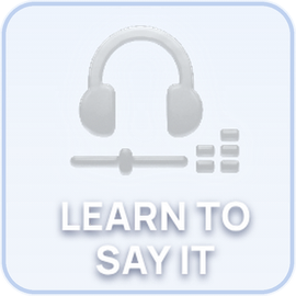 Learn to say it backwards