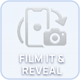 Film it and reveal it forwards