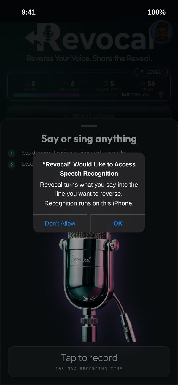 The iPhone speech recognition question